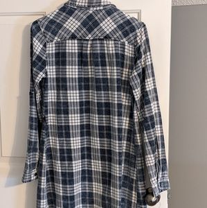 Flannel shirt dress